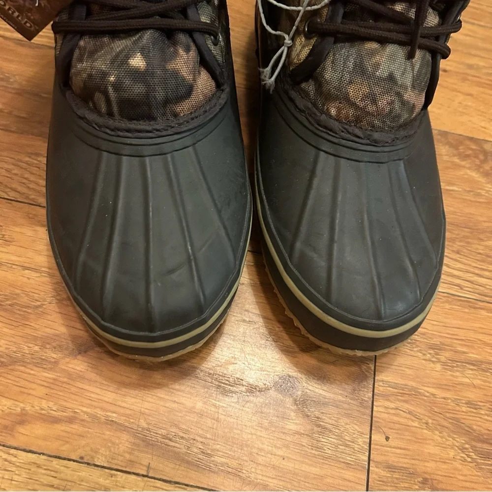 Game Winner Insulated LaceUp Rubber Toe Camouflage Boots NWT New with Tags Sz 10